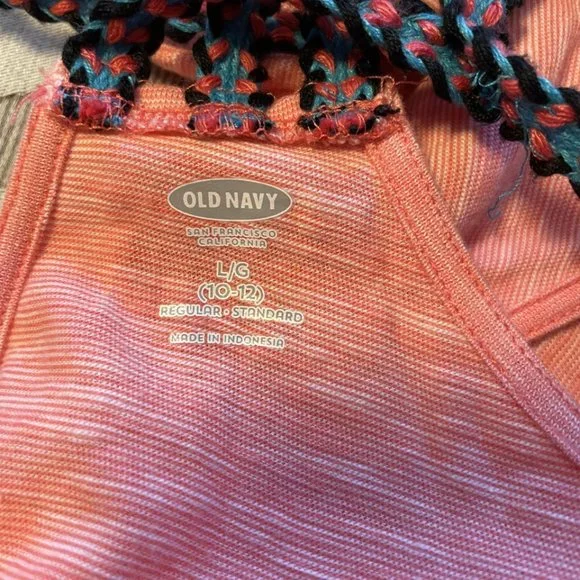 EUC Old Navy Girls Heather Pink Sleeveless Dress Swim Coverup Size Large 10-12 - Picture 4 of 6